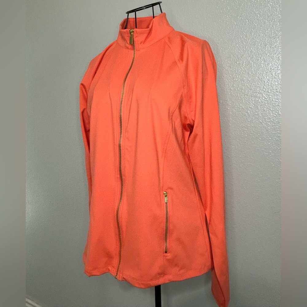Sigrid Olsen Coral Utility Jacket | Full Zip | Lightweight | Size L | NWT